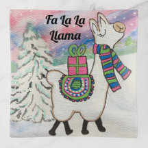 Fa La La Llama Cute Whimsical Holiday