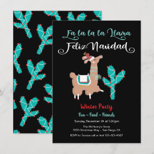 Fa la la Llama Feliz Navidad Holiday Party