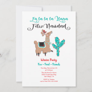 Fa la la Llama Feliz Navidad Holiday Party