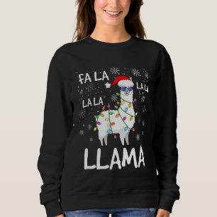 Fa La La Llama For Women Men Kids Llama Christmas Sweatshirt