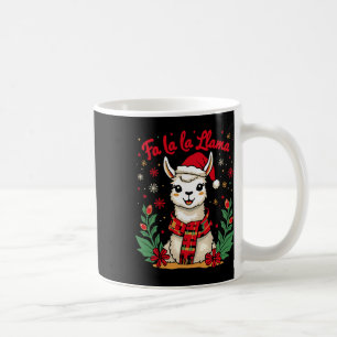 Fa La La Llama Funny Llama Christmas Alpaca Animal Coffee Mug