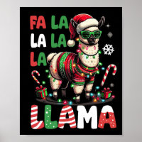 Fa La La Llama Funny Llama Christmas Animal Lover
