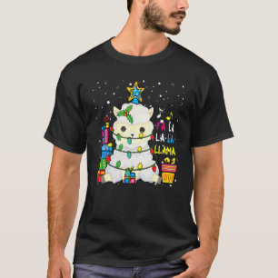 Fa La La Llama Lights Christmas Lllama T-Shirt