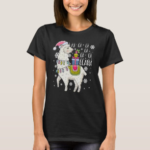 Fa La La Llama Santa Llama Christmas For Family T-Shirt