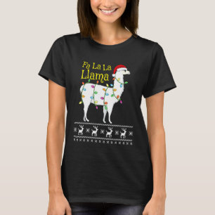 Fa La La Llama  Ugly Christmas Sweater Llama Chris