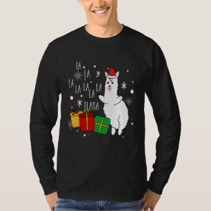 Fa La La Llama X Mas Boxes Snowflake Christmas T-Shirt