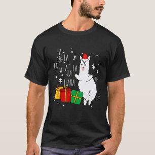 Fa La La Llama X Mas Boxes Snowflake  Christmas T-Shirt