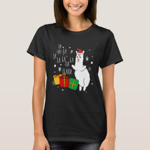 Fa La La Llama X Mas Boxes Snowflake Christmas T-Shirt