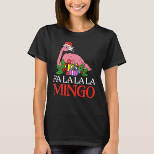Fa La La Mingo Flamingo Christmas Decoration Pajam T-Shirt