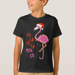 Fa La La Mingo Flamingo Christmas Tropical Xmas Tr T-Shirt