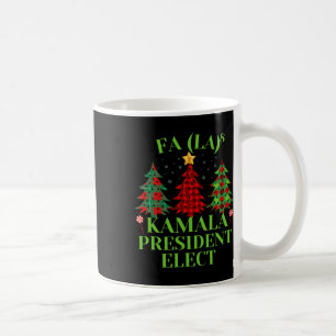 Fa La La Plaid Christmas Kamala President Elect Ho Coffee Mug