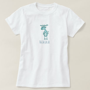 Fa La La Reindeer Basic TShirt
