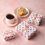 Fa La La Retro Pink Santa Claus Christmas Vintage Wrapping Paper Sheet<br><div class="desc">Wrap your gifts in festive nostalgia with our "Fa La La Retro Pink Santa Claus Christmas Vintage Wrapping Paper sheets." This delightful wrapping paper pattern features a hand-painted watercolor vintage pink Santa Claus, evoking the charm of classic holiday celebrations. Accompanying Santa, a beautifully illustrated Christmas tree, and a whimsical pink...</div>