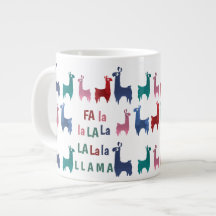 Fa La Llama Jumbo Mug