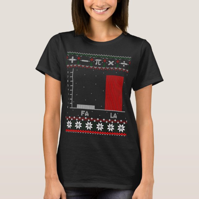 Fa La Mathematics Graph Christmas Ugly Sweater (Front)