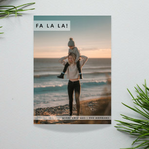 Fa La Modern Family Photo Plage Carte de Noël