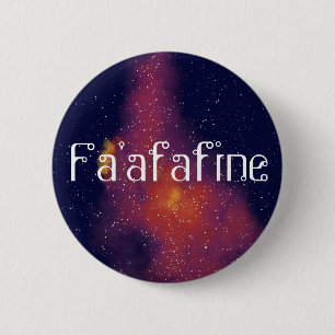 Fa'afafine Customizable Galaxy Identity 2 Inch Round Button