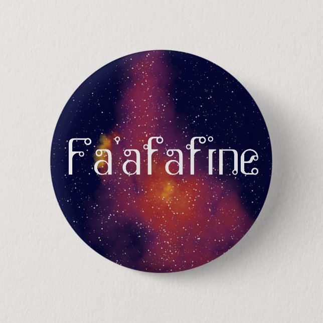 Fa'afafine Customizable Galaxy Identity 2 Inch Round Button (Front)