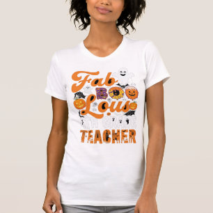 Fab-BOO-Lous 4th Grade Teacher Halloween T-Shirt