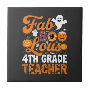 Fab-BOO-Lous 4th Grade Teacher Halloween Tile
