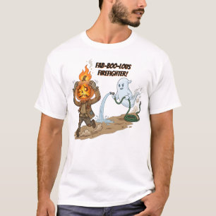 Fab-BOO-lous Firefighter Halloween T-Shirt