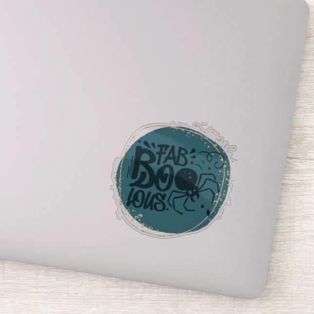 Fab...Boo...Lous...Fun Halloween quote Sticker (Detail)