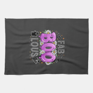 Fab Boo Lous Halloween Ghost Design_1 Kitchen Towel