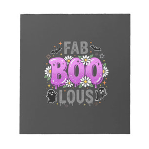 Fab Boo Lous Halloween Ghost Design_1 Notepad