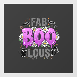 Fab Boo Lous Halloween Ghost Design_1 Window Cling