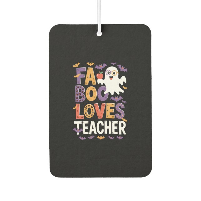 Fab Boo Lous Retro Halloween Air Freshener (Front)