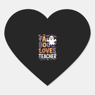 Fab Boo Lous Retro Halloween Heart Sticker