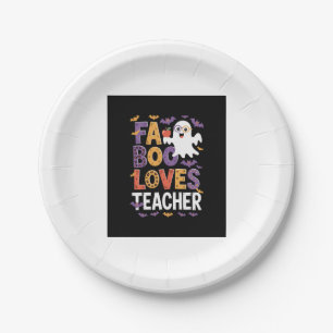 Fab Boo Lous Retro Halloween Paper Plate