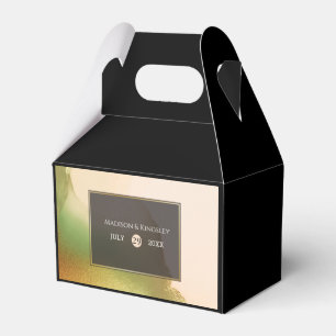 Fab Chartreuse 🤵 Bold & Stylish Budget Wedding Favor Box