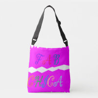FAB CHICA LOGO on vivid vibrant lucid pink