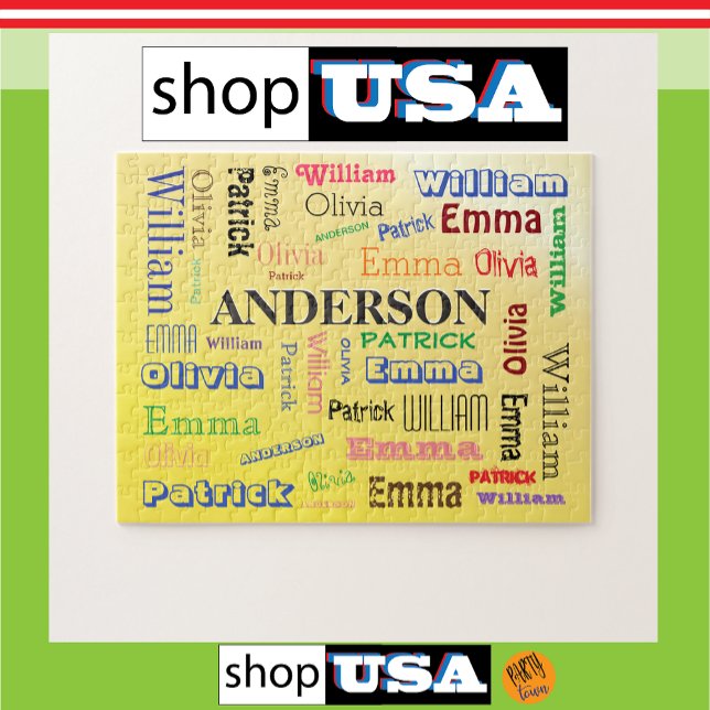 Fab Famille Cool Mot Cloud puzzle (shop in America)