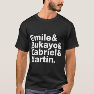 Fab Four White Type   T-Shirt