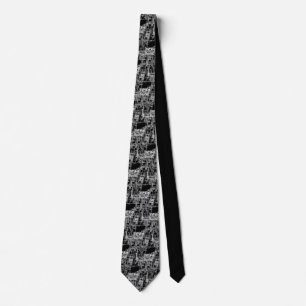 FAB MECHANICAL DRAWING BLUEPRINT BLACK WHITE TIE