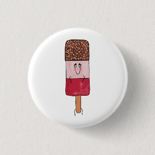 Fab popsicle, ice lolly theme 1 inch round button