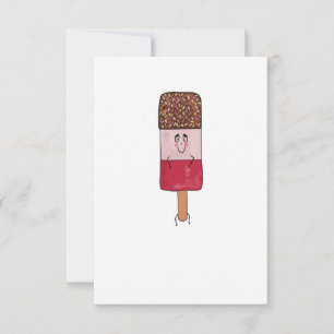 Fab popsicle, ice lolly theme thank you card
