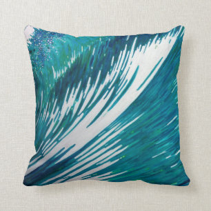 Fab Wave Decor Pillow; Many sizes by Margaret Juul Throw Pillow