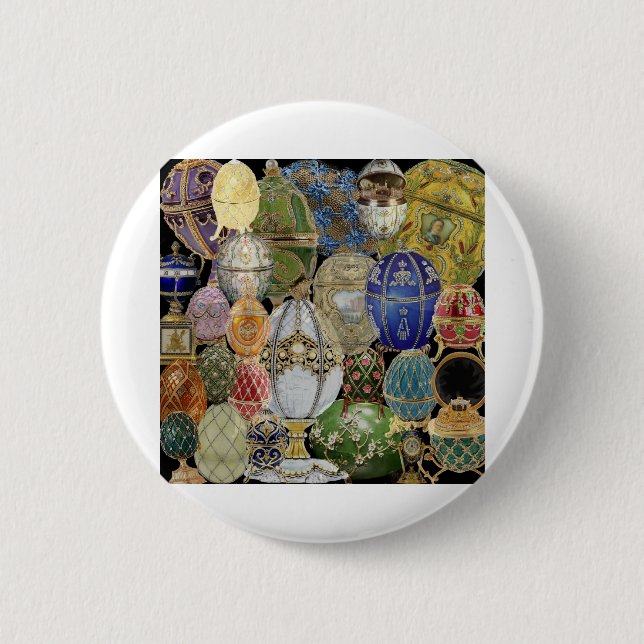 faberge eggs 2 inch round button (Front)