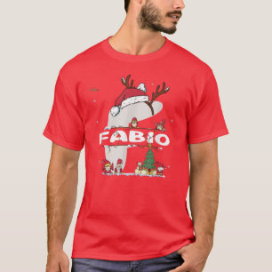 Fabio Christmas Shirt w Fabio Name for funny Xmas
