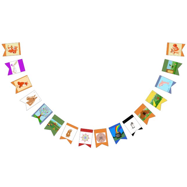 Fable Animals Bunting Flags (All)