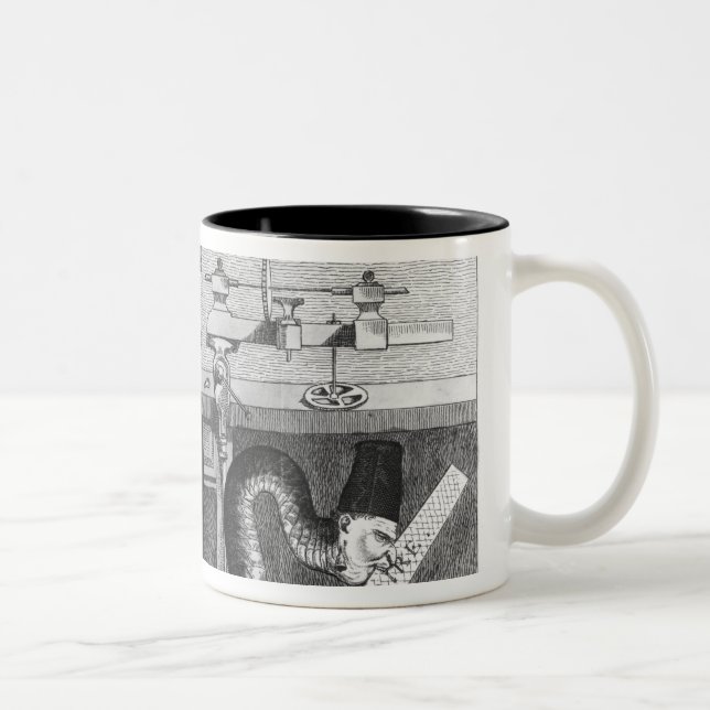 Fable of the Snake and the Files Two-Tone Coffee Mug (Right)