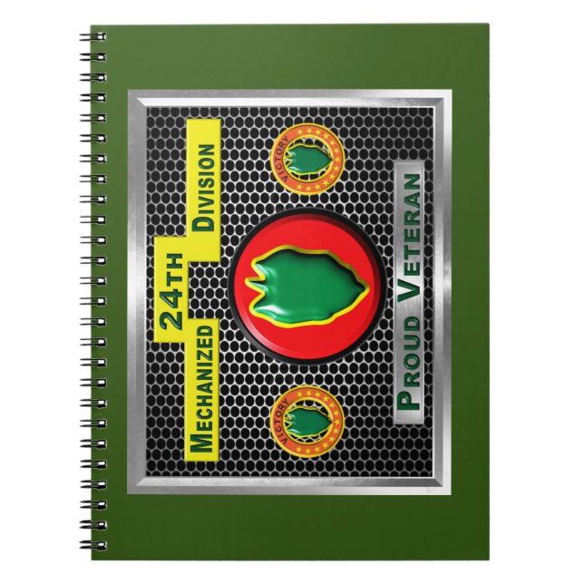 Fabled 24th Mechanized Infantry Division Notebook (Front)