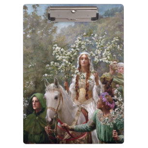 Fabled Queen Guinevere (by John Collier) Clipboard