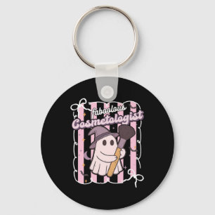Faboolous Cosmetologist Artist Makeup Cute Ghost H Keychain