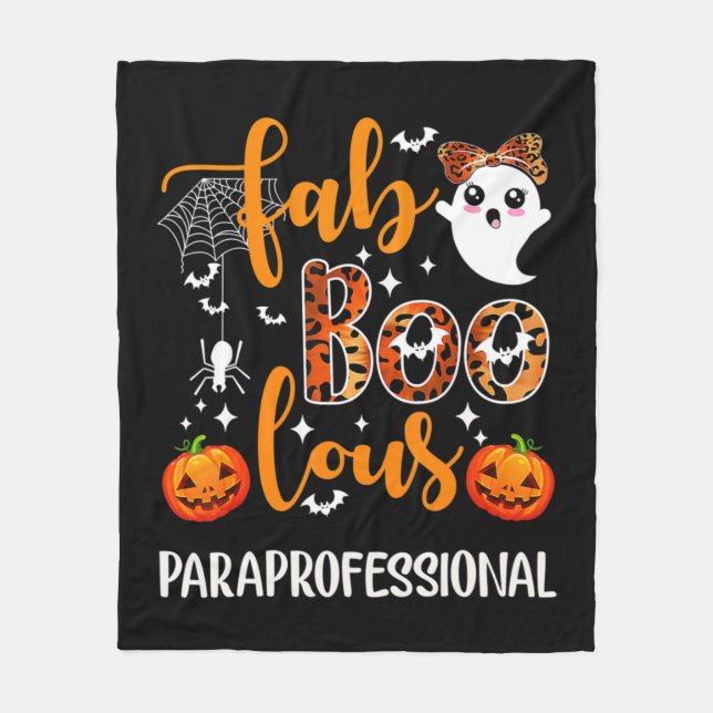 Faboolous Paraprofessional Fun Para Squad Happy Ha Fleece Blanket (Front)