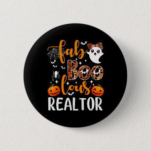Faboolous Realtor Halloween Realtor Real Estate Ag 2 Inch Round Button
