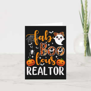 Faboolous Realtor Halloween Realtor Real Estate Ag Card